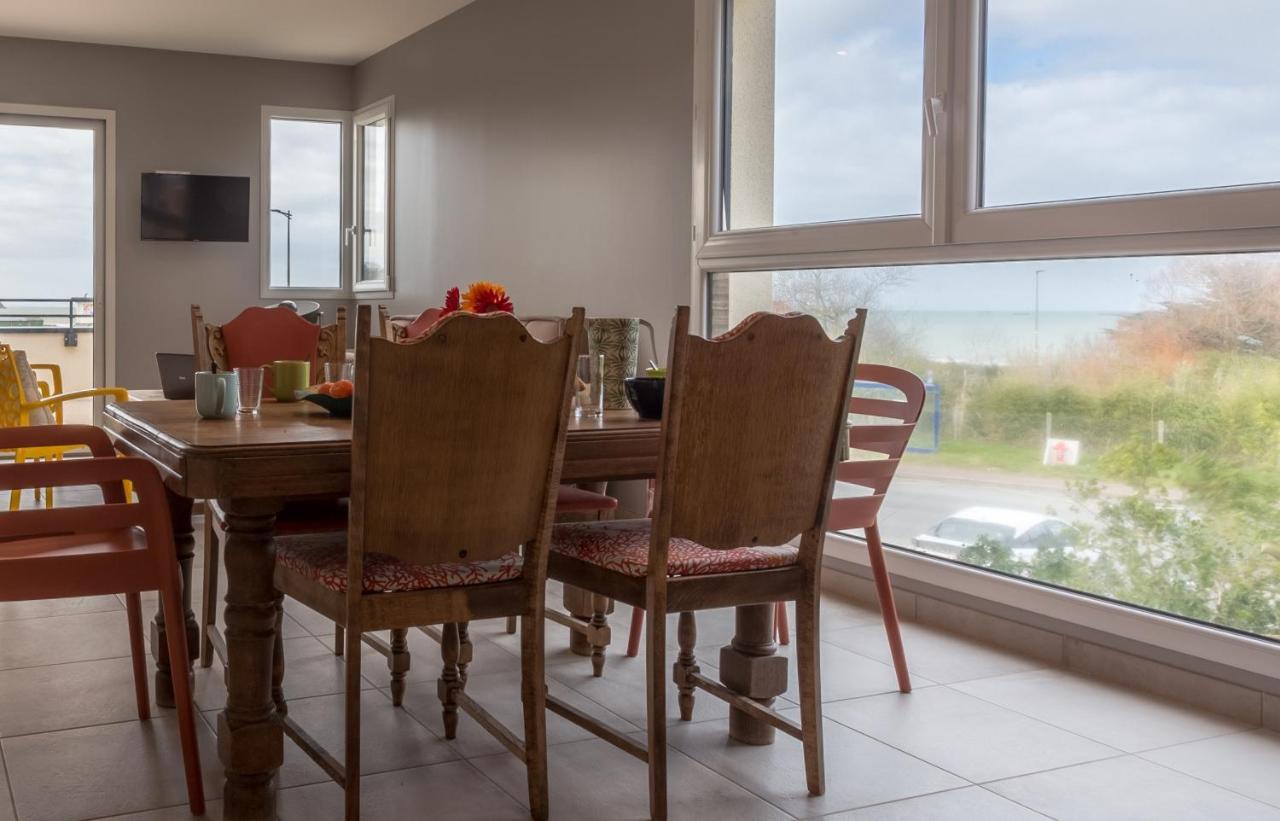 Tribord, Appt Avec Terrasse Et Vue Mer, Parking Saint-Come-de-Fresne ภายนอก รูปภาพ