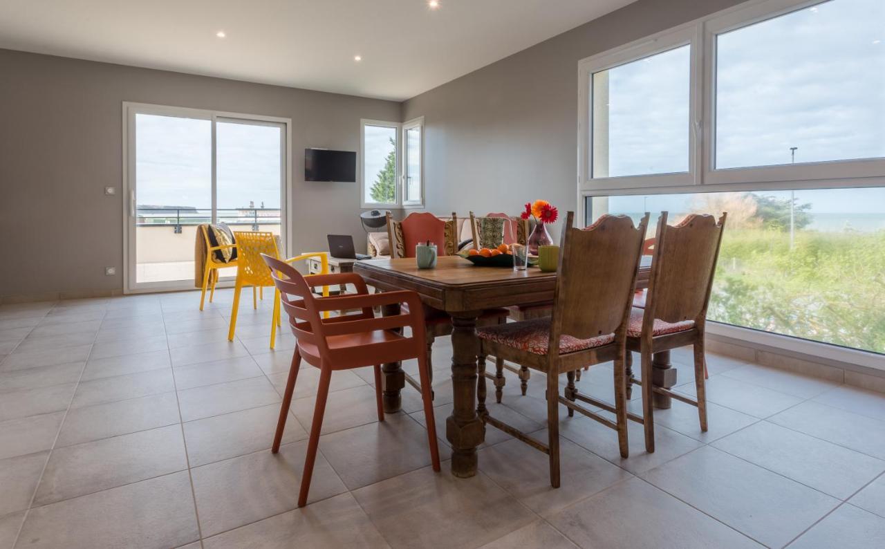Tribord, Appt Avec Terrasse Et Vue Mer, Parking Saint-Come-de-Fresne ภายนอก รูปภาพ